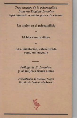 La Mujer En El Psicoanalisis Y Otros Textos - Lemoine, Eugen