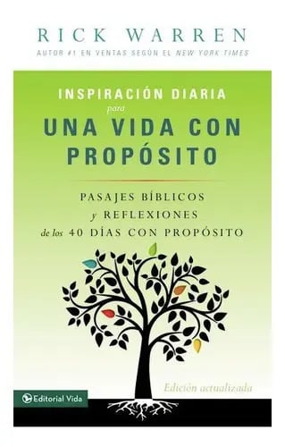 Inspiración Diaria Para Una Vida Con Propósito, De Warren, Rick. Editorial Vida En Español