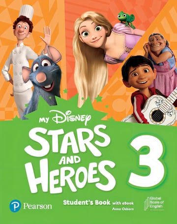 Libro Para Estudiantes De Nivel 3 De My Disney Stars & Heroes Con Libro Electrónico Y Recursos + Benchmark