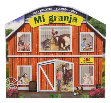 Mi Granja: Pega Stickers, Colorea, Crea - 250 Stickers