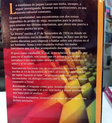 La Tercera La Equivocacion Del Sujeto Del Saber Lacan