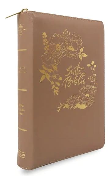 Biblia Rvr1960 Letra Gigante Manual Simil Piel Rosa Perla