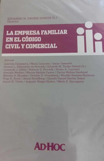 La Empresa Familiar Codigo Civil Y Comercial Dubois Ed. 2015