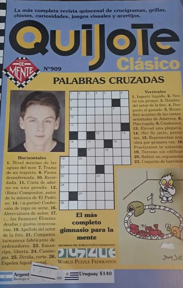 Quijote Clasico Palabras Cruzadas Nro 909
