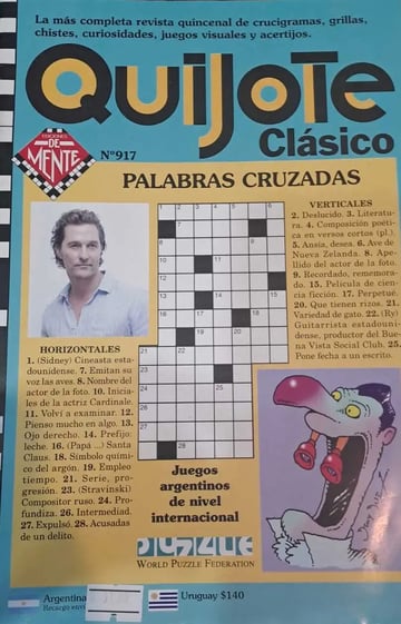 Quijote Clasico Palabras Cruzadas Nro 917