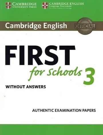 Cambridge English First For Schools 3. Student's Book Without Answers, De Desconocido. Editorial Cambridge University Press, Tapa Blanda En Inglés