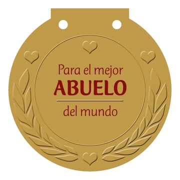 Libro Medalla: Para El Mejor Abuelo Del Mundo