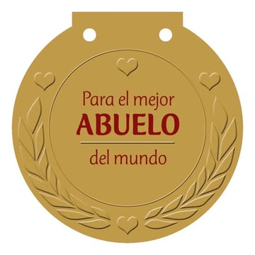 Libro Medalla: Para El Mejor Abuelo Del Mundo