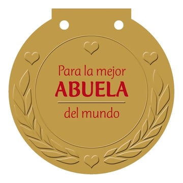 Libro Medalla: Para La Mejor Abuela Del Mundo