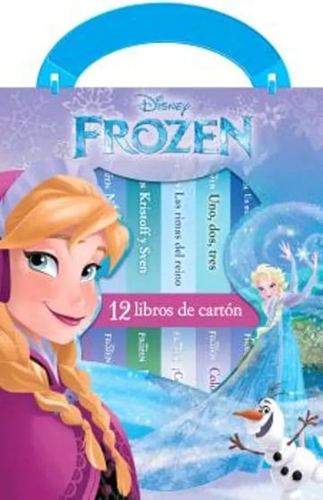 Mi Primera Librería - Frozen 12 Bonitos Libros De Cartón
