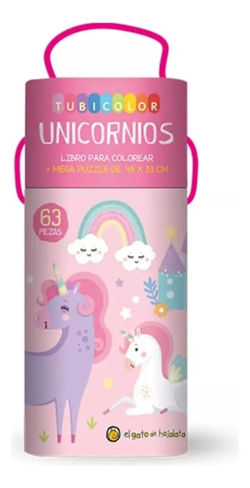 Tubicolor Unicornios Libro Para Colorear + Mega Puzzle