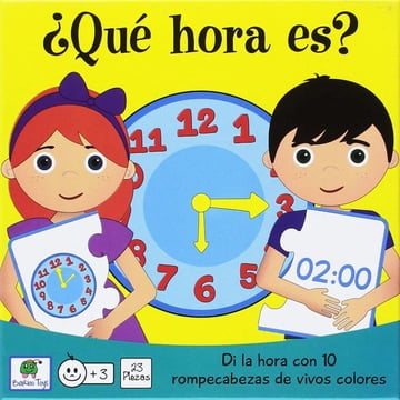 ¿qué Hora Es? Aprende La Hora 10 Rompecabezas De Colores