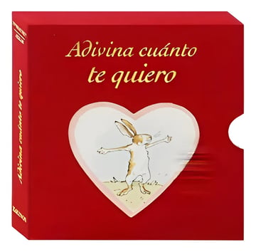 Adivina Cuanto Te Quiero Desplegable Mini Caja Roja Estuche