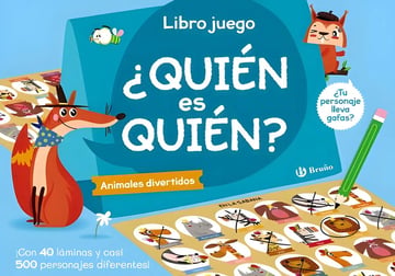 ¿quién Es Quién?: Animales Divertidos, De Vv. Aa.., Vol. 1. Editorial Editorial Bruño, Tapa Blanda En Español, 2024