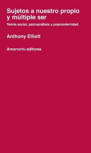Sujetos A Nuestro Propio Y Múltiple Ser: Teoría Social, Psicoanálisis Y Posmodernidad, De Anthony Elliott., Vol. 1. Editorial Amorrortu, Tapa Blanda En Español