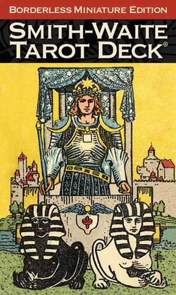 Smith-waite Tarot Mini Sin Bordes - Clásico Y Portátil