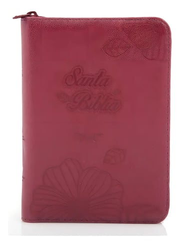 Biblia Pequeña Rvc Con Cierre - Tapa Imitación Piel Vino