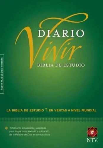 Biblia De Estudio Del Diario Vivir Ntv Tapa Dura Verde
