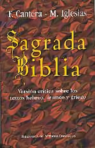 Libro Sagrada Biblia (cantera-iglesias) - Varios Autores