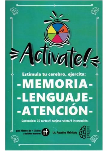 Juego Cartas Cerebro Memoria Lenguaje Estimulación Cognitiva