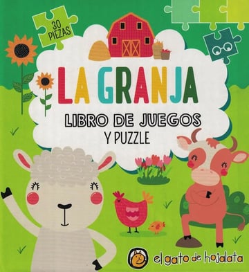 Granja, La Libro De Juegos Y Puzzle, De Anónimo. Editorial El Gato De Hojalata, Tapa Blanda En Español