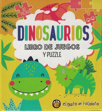 Dinosaurios Libro Juegos Puzzle Actividades Dino Niños