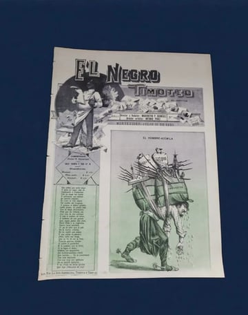 Revista El Negro Timoteo N°21 Montevideo 1895