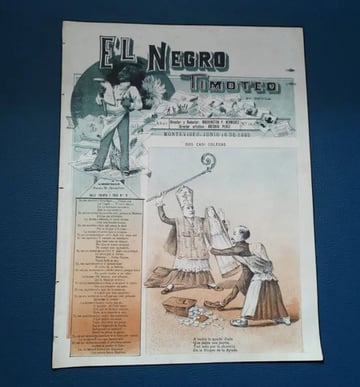 Revista El Negro Timoteo N°16 Montevideo 1895