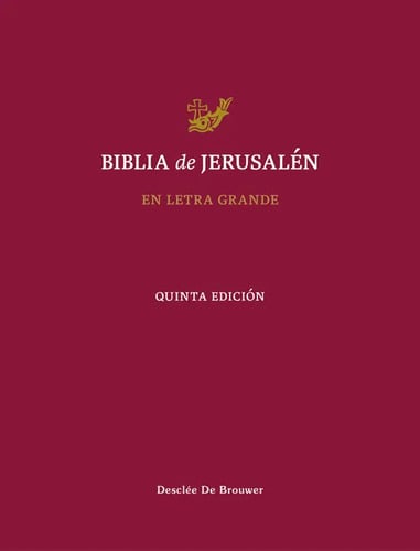 Libro Biblia Letra Grande Jerusalen 5âªedicion, De Aa.vv. Editorial Desclee De Brouwer