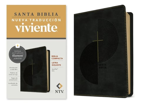 Biblia Compacta Ntv, Letra Gigante Con Filament (sentipiel, Gris, Letra Roja) (spanish Edition), De Tyndale. Editorial Tyndale House Publishers