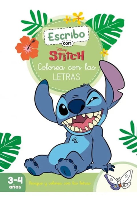 Escribo Con Stitch Colorea Letras Aprendizaje Disney
