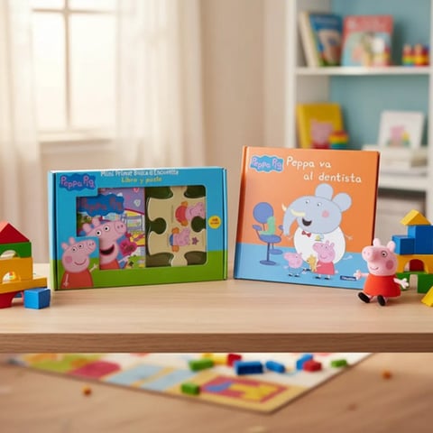 Peppa Pig Pack 2 Libros Infantiles Y Puzle