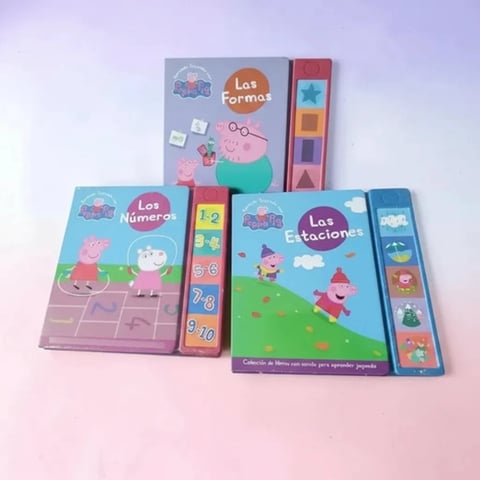 Peppa Pig Pack 3 Libros Con Sonido Infantil