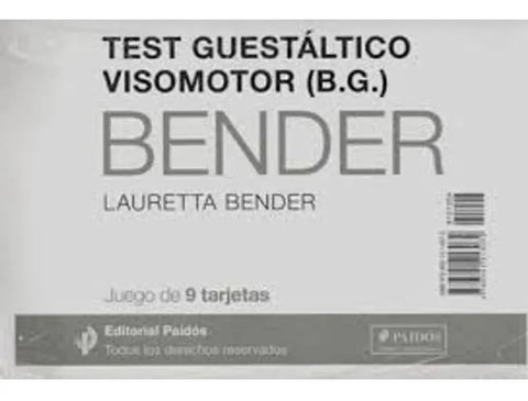 Test Guestaltico Visomotor-juego Tarjeta Bender Nv