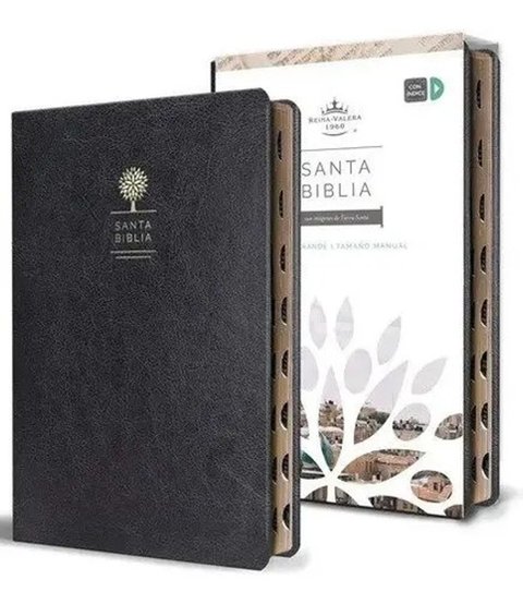 Biblia Rvr1960 Letra Grande Negro Manual Índice