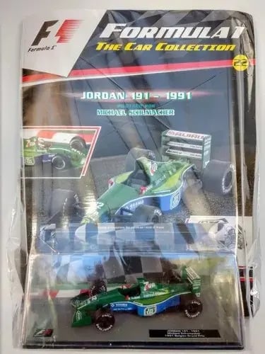 Jordan 191 Schumacher #22 Colección F1 Salvat - Escala 1/43 Verde