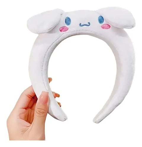 Tiara Vincha De Felpa Cinnamaroll Blanco Para Niña Blanco
