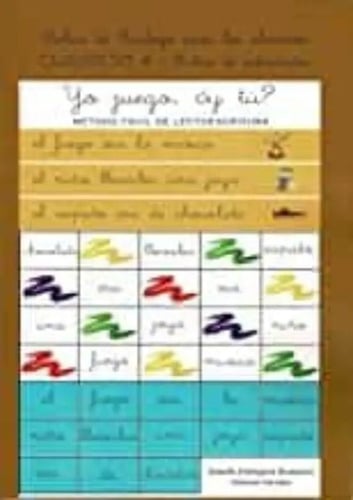 Yo Juego ¿y Tu? Método Fácil De Lectoescritura Cuaderno 4