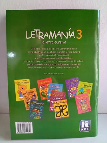 Libro Letramania 3: La Letra Cursiva - Sally Johnson - Kel
