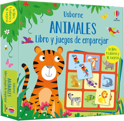 Animales Libro Y Juegos De Emparejar Usborne Uk