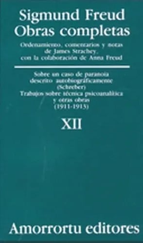 Sigmund Freud Obras Completas Xii Psicologia Psicoanalisis