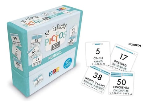 Estuche Pictos  Números Silabas Pictogramas Lectoescritura