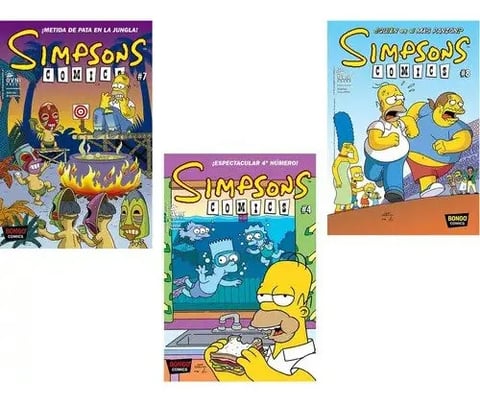 Lote Simpson Comic Pack Bongo Ovni Press Oferta Coleccion