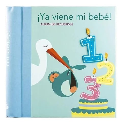 Diario Llegada Bebé Niño - Álbum Recuerdos Emotivo