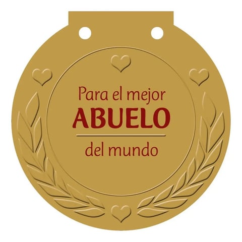 Libro Medalla: Para El Mejor Abuelo Del Mundo