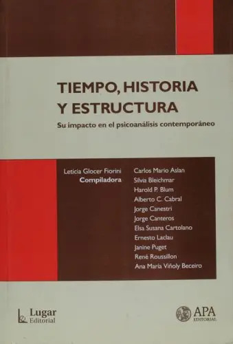 Tiempo, Historia Glocer En El Psicoanalisis Contemporaneo, De Leticia Glocer. Editorial Lugar Editorial, Tapa Blanda En Español