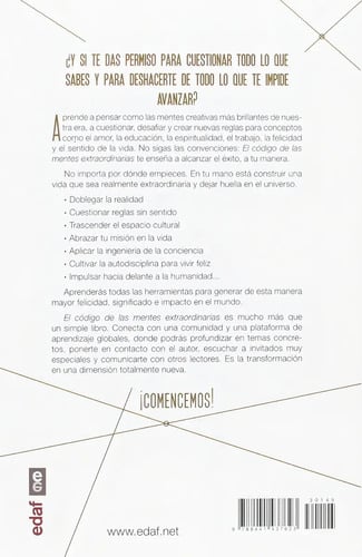 Libro Codigo De Las Mentes Extraordinarias - Vishen Lakhiani