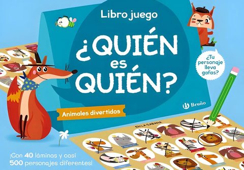 ¿quién Es Quién?: Animales Divertidos, De Vv. Aa.., Vol. 1. Editorial Editorial Bruño, Tapa Blanda En Español, 2024