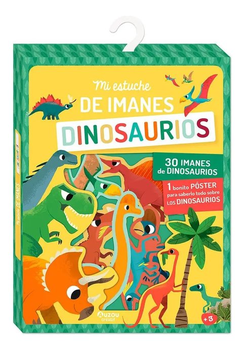 Mi Estuche De Imanes Dinosaurios: 30 Imanes De Dinosaurios, 1 Bonito Póster Para Saberlo Todo Sobre Los Dinosaurios, De Vv. Aa.., Vol. 1. Editorial Auzou Creatif, Tapa Dura, Edición 1 En Español