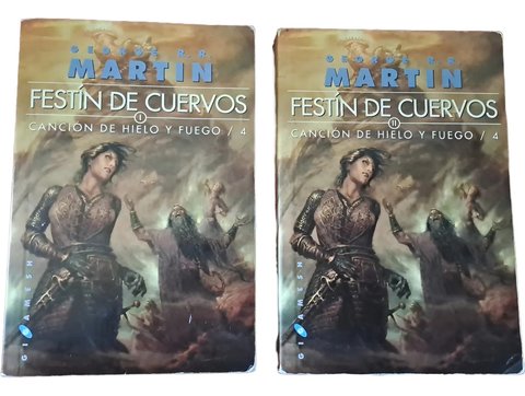 Pack Festin De Cuervos: Canción De Hielo Y Fuego, De Geroge R.r. Martin., Vol. I Y Ii. Editorial Gigamesh, Tapa Blanda En Español, 2007